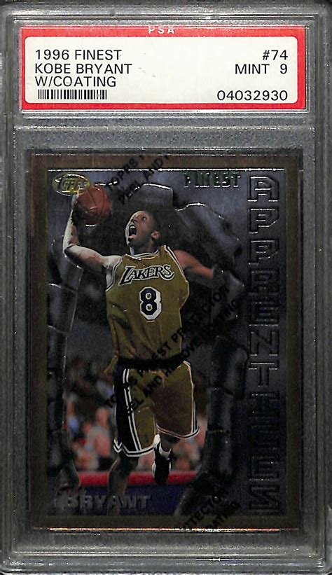 Lot Detail Topps Finest Kobe Bryant Rookie Card W Coating