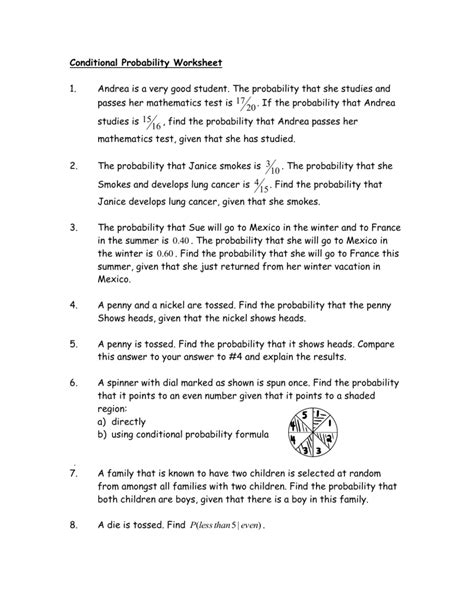 Conditional Probability Ws