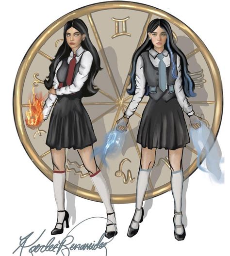 Tory And Darcy Vega From Zodiac Academy By Kdia Art Zodiac Fantasy