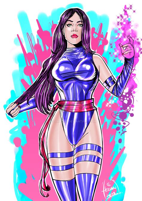 Artstation Psylocke Pinup