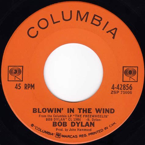 Bob Dylan Blowin In The Wind 1963 Vinyl Discogs