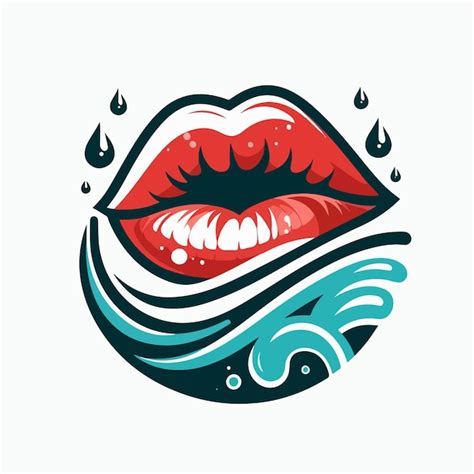 Mouth Logo Illustration Premium Ai Generated Vector