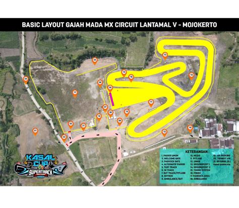 Inilah Basic Layout Sirkuit Yang Jadi Lokasi Kejurnas GTX MX Kasal Cup