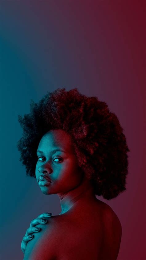 Beautiful Naked Black Woman Afro Premium Photo Rawpixel