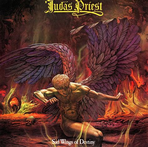 Judas Priest Sad Wings Of Destiny Album Cover Poster 24 X 24 Etsy