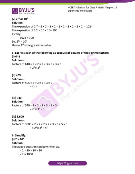 Ncert Solutions For Class Maths Chapter Exponents And Powers