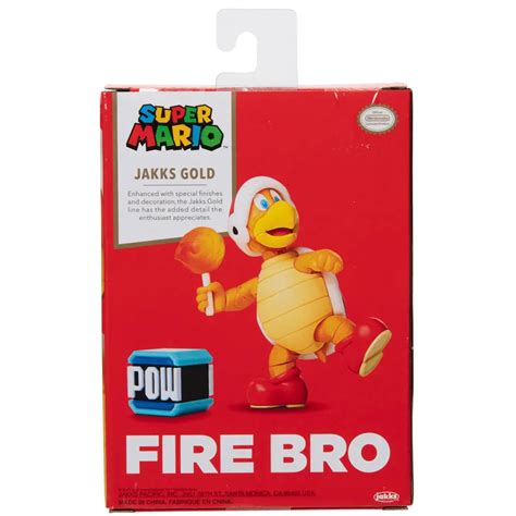 Super Mario Bros Fire Bro Gold Figura 10cm Fanbase