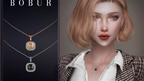 Pearl Chain Necklace By Bobur At Tsr Lana Cc Finds