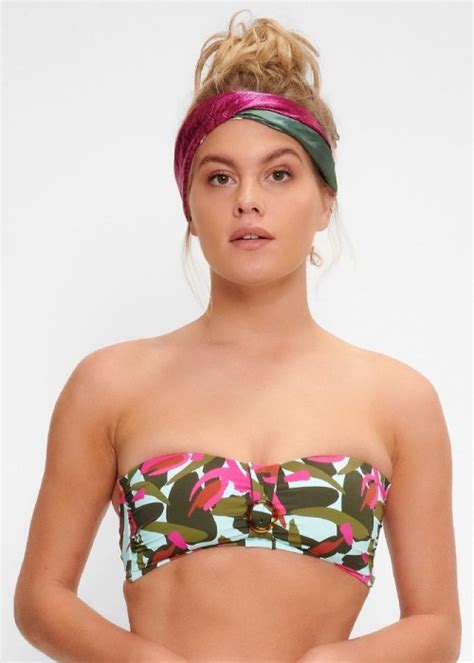 Lingadore Modern Jungle Bandeau Bikini Top Underwraps Lingerie