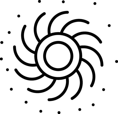 Black Hole Line Icon 43259804 Vector Art At Vecteezy