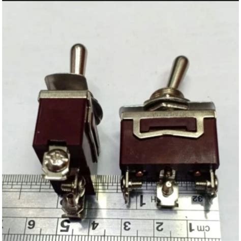 Jual Saklar Toggle Switch On Off 3Pin Cover Tutup Toggle Made In