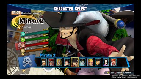 ONE PIECE Pirate Warriors 4 MIHAWK Complete Move Set Walkthrough