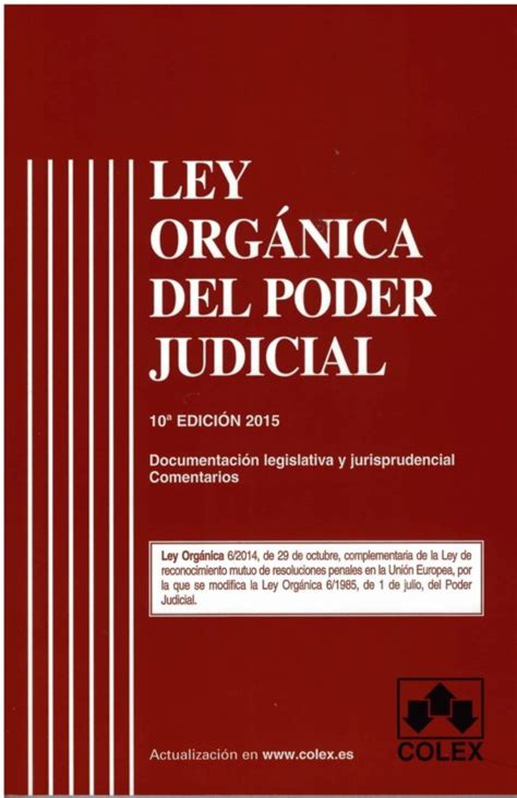 LEY ORGANICA DEL PODER JUDICIAL 10ª ED SIRO FRANCISCO GARCIA PEREZ