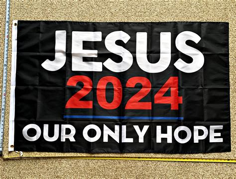 Jesus 2024 Flag FREE SHIPPING Trump Harris LGBT Jesus Is Our | Etsy