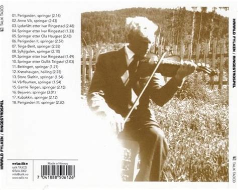 Harald Fylken Ringestadspel CD Harald Fylken CD Album Muziek