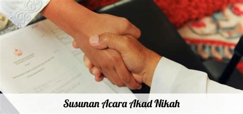 Susunan Acara Pernikahan Akad Nikah And Resepsi