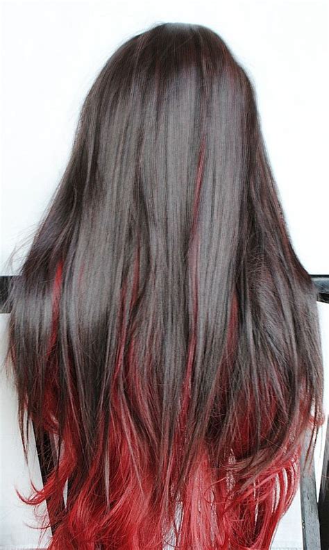 Dark Brown With Red Underneath Hair