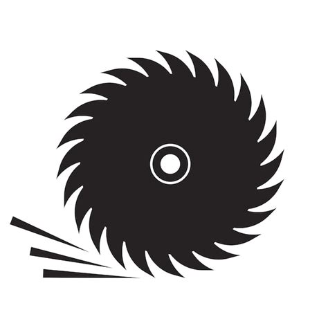 Icono De Sierra Circular Vector Premium