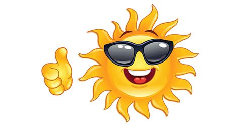 Smiling Sun Emoticon Symbols And Emoticons