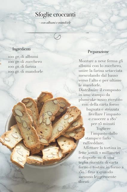 Sfoglie Croccanti Con Albume E Mandorle Ricette Di Cucina Ricette