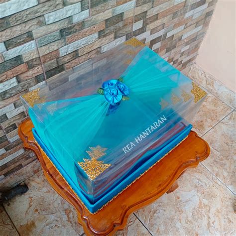 Jual Kotak Hantaran Pernikahan Warna Biru Tosca Biru Turkish Set