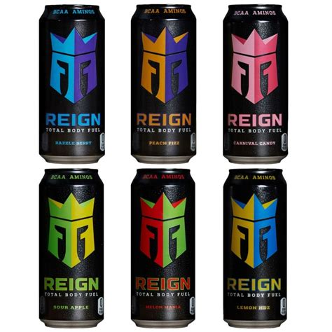 Reign Total Body Fuel (6 Flavor Sampler, 12 Cans) - Walmart.com ...