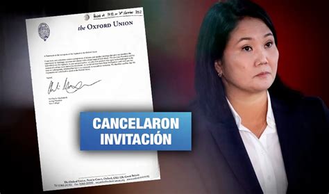 Keiko Fujimori Ocultó Al Pj Que Cancelaron Su Invitación A Inglaterra