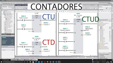 Tia Portal Contadores Ctu Ctd Ctud Funcionamiento Y Explicacion