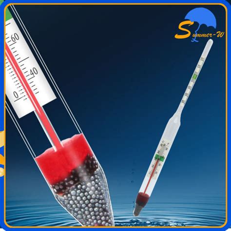 2 In 1 Pengukur Kadar Garam Air Laut Aquarium Hydrometer Thermometer