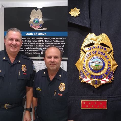 Doral Police Dept. on Twitter: "Congratulations are in order for Majors