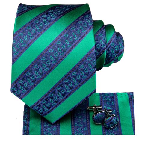 Green Avalanche Tie Pocket Square And Cufflinks Sophisticated Gentlemen