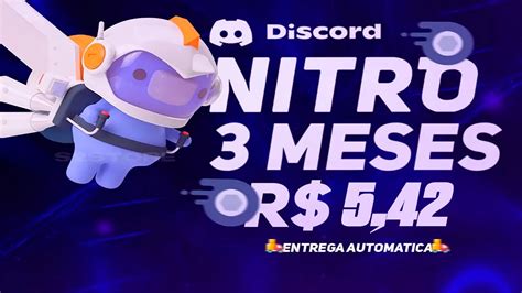 Discord Nitro Trimensal 3 Meses 2 Impulsos Gift Cards DFG