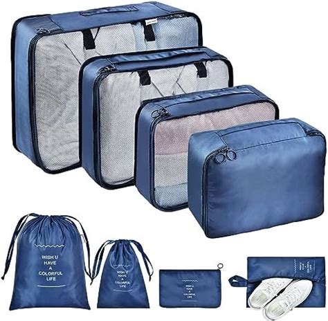 OTraki Packing Cubes For Suitcase 8 PCS Travel Organiser Packing Bags