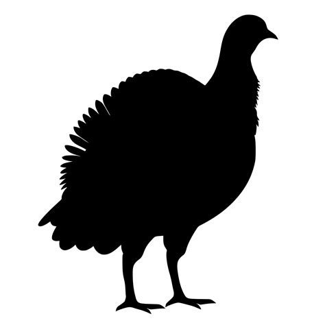 Wild Turkey Silhouette - SVG, PNG, DXF Instant Download Image for ...