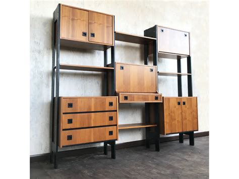 Mid Century Walnut Modular Shelving Unit Apartment Therapy S Bazaar