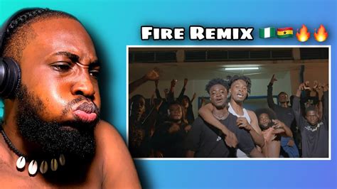 Nigerian React To Kwame Vybz Ft Kwesi Arthur FIRE Remix OFFICIAL