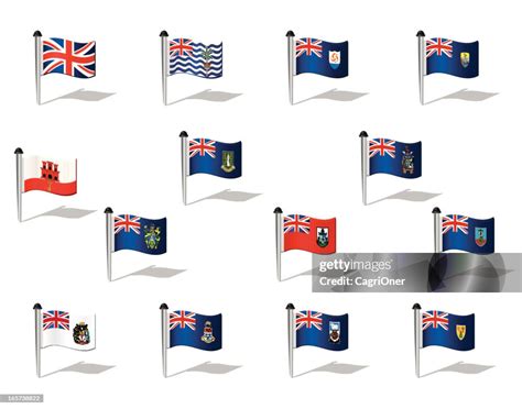 World Flags British Territories Overseas High Res Vector Graphic