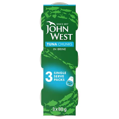 John West Tuna Chunks In Brine 3 X 80g Groceries B M