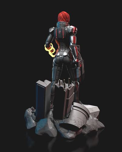 Female Shepard Mass Effect Stl File For 3d Print