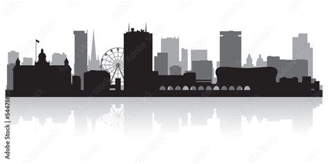 Birmingham city skyline silhouette Stock Vector | Adobe Stock