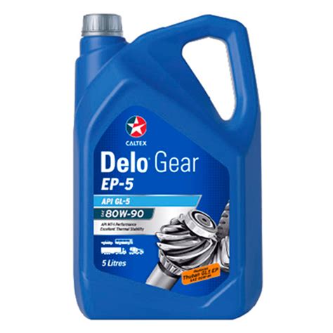 Caltex Delo® Gear Ep 5 Sae 80w 90 Gear Oil 5 Ltr Loyal Parts