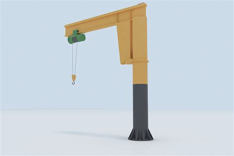 Jib Crane 3D Model CGTrader