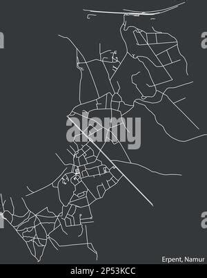 Street Roads Map Of The ERPENT DISTRICT NAMUR Stock Vector Image Art