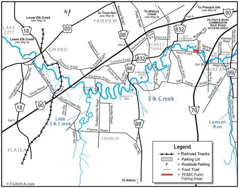 Map - Upper Elk Creek : FishErie.com