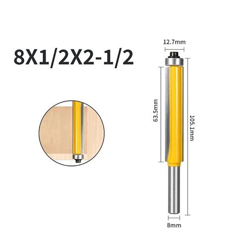 YG6X Mèches Routeur 12 7mm 1 2 1pc 50 8mm 63mm 76mm 8mm Tige Chasse