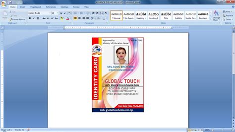 Detail Cara Membuat Id Card Panitia Dengan Microsoft Word 2010 Koleksi