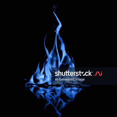 「black Background Blue Flame」のai生成画像、2379020043 Shutterstock