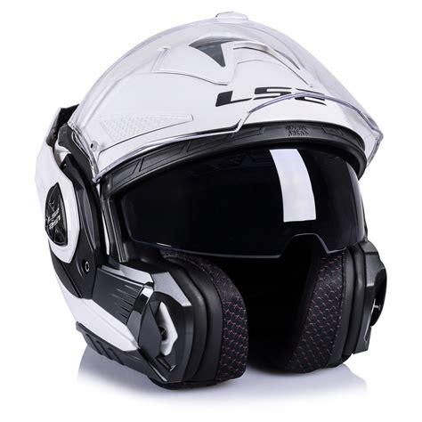 LS2 FF901 ADVANT X SOLID WHITE KASK MOTOCYKLOWY SZCZĘKOWY BEZPIECZNY