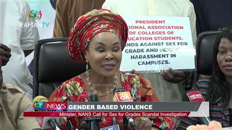 Gender Based Violence Minister Nans Call For Sex For Grades Scandal Investigation Youtube