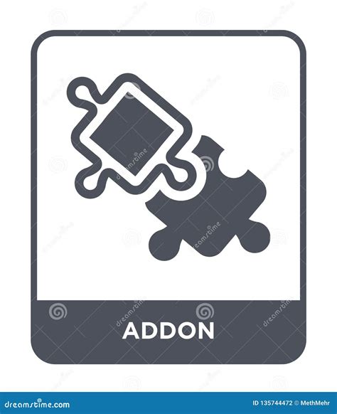 Addon Icon In Trendy Design Style Addon Icon Isolated On White